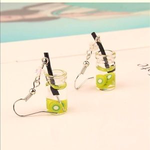 Creative Unique Bubble Tea Drop Earrings